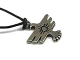The Thunderbird - The Spirit God of the Sky, Pewter Pendant on Corded Necklace