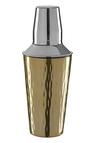 Mixology Cocktail Shaker - Hammered Brass