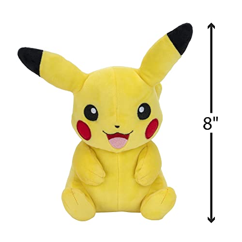 Pokmon Pikachu Plush - 8-Inch Soft Plush with Authentic Details