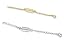 SPARIK ENJOY (TM) 4pcs Gold & Silver Necklace Extenders 4