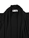 H2H Men's Shawl Collar Sleeveless Cardigan with No Button Black US L/Asia XL (KMOCASL01)
