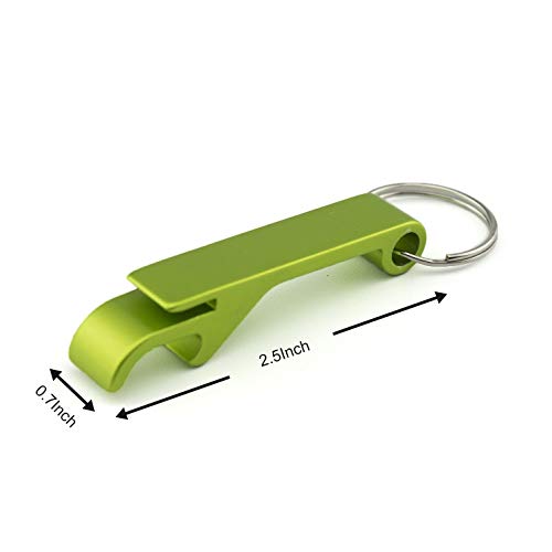 Swatom Aluminum Bottle Opener Keychain Pocket Beer Bottle Openers EDC Claw Bar Soda Keyring Tool Personalized Gift Custom Accessories for Kitchen Wedding Party Activity (10 Color)