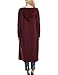 Meaneor Womans Long Sleeve Waterfall Open Front Maxi Cardigan w/ Hoodies