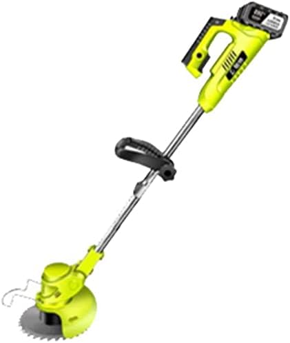 YZJL Batería cortacésped de Iones de Litio 48v Giratorio Ajustable Mango Adicional pequeño cortacésped doméstico Recargable(Size:21000mA)