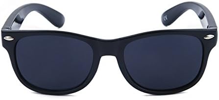 Momma'sJoy Flexible Polarized Kids Sunglasses for Boys Girls Children Age 1-10 Yr (Black-Black)