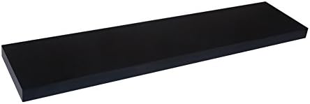 Flaoting Shelves, LOYOKI Wall Decor Shelf Floating Mount Ledge 35'' Furniture Black Finish