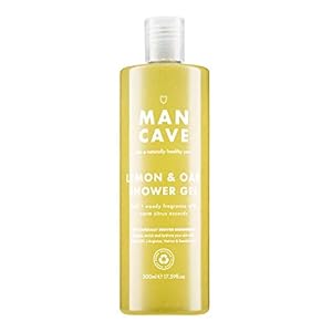 ManCave-Lemon-and-Oak-Shower-Gel-500-ml-Naturally-Cleanses-Rejuvenates ManCave Lemon and Oak Shower Gel 500ml for Men, Rich Refreshing Aroma, Natural Formulation, Vegan Friendly, Bottle made…
