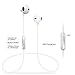 Wireless Headphones, [140 Hours Stand-by Time] 4.1 Magnetic Bluetooth Earbuds, Bluetooth Sports Earphones Headsets Earpieces Mic Compatible for Samsung S9/S8/S6 Note 8/7 (White)