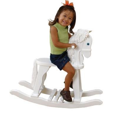 Kidkraft 19601 Derby Rocking Horse White Wooden