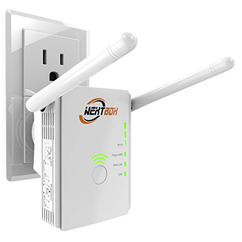 [Upgraded 2020] WiFi Extender 300 Mbps with WPS Internet Signal Booster - Wireless Repeater up to 300 Mbps - Range Network Compatible with Alexa - Extends WiFi Coverage to Smart Home Devices