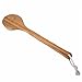 Janrely Bath Dry Body Brush Natural Bristles Back Scrubber With Long Wooden Handle For Cellulite And Exfoliating