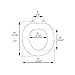 Deluxe Regency Blue Wood Round Toilet Seat