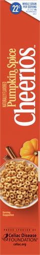 PUMPKIN SPICE CHEERIOS, GLUTEN FREE BREAKFAST CEREAL, 10.8 OZ