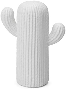 Black Velvet Studio Figure, Mr Kaktus ceramic, color White. matt, decorative cactus, 24x18x9 cm.