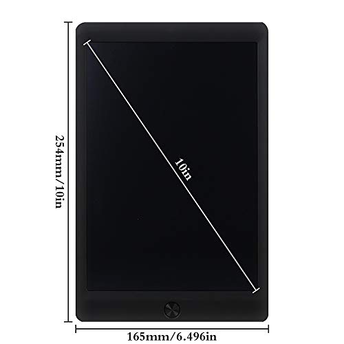 Coxtnbio 10 inch LCD Writing Tablet, Doodle Board Digital Graphics Tablet Kids Drawing Board with Lock & Stylus & Erase Button | Harmless to Eyes | Great for Kids (Black)