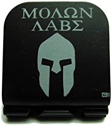 Molan Labe with Spartan Helmet Laser Etched Hat Clip Black