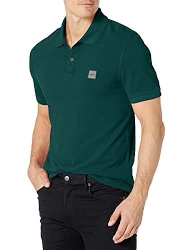 BOSS Prime Slim Fit Short Sleeve Polo T-Shirt Slate Green in Oman