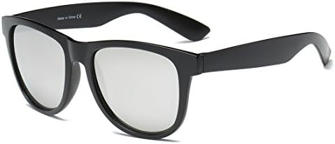 Cramilo Mens Polarized Classic Rectangular Sunglasses UV 400 Protection Grey