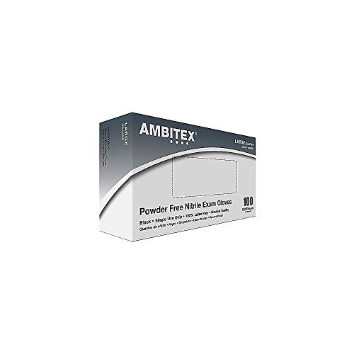 Large Black Nitrile Exam Gloves - Image 2