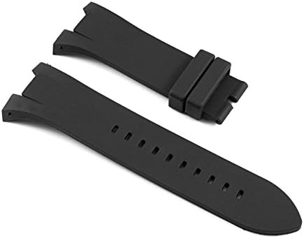 Black Silicone Rubber Diver Watch Strap Band For Exchange Watch