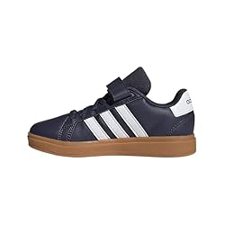 adidas Grand Court 2.0 Elastic Lace Sneaker, Shadow