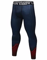 Red Plume Men's Compression Elastic Tight Leggings
