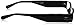 Foster Grant Women's Liberty Rectangular Reading Glasses, Black/Transparent, 50 mm, +2.00