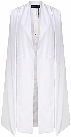 hodoyi Womens Open Front Cloak Cape Lightweight Trench Coat Longline Blazer