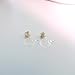 4mm Clear Glass Rhinestone Invisible Clip On Earrings for Non-Pierced Ears