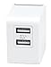 Yubi Power EU 2-Port USB Travel Wall Power Charger Adapter 3.1A output for Cell Phones, Smartphones, Tablets, MP3 Players, e-Readers - Type C for Germany, France, Europe, Russia & more