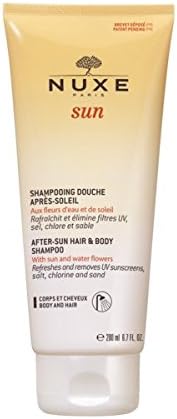 Nuxe Sun After-Sun Hair & Body Shampoo 200ml, 2-in-1 Cleansing Gel, Removes UV Filters, Salt, Chlorine & Sand