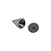 Cone Spikes Screwback Studs DIY Craft Cool Rivets Punk (100pcs 10MM, Gun Black)
