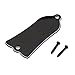 Dovewill Durable Guitar Parts 2-hole Truss Rod Cover Plate for Gibson Les Paul Black 3-Ply