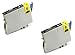 2 Pack Remanufactured Black Inkjet Cartridges for Epson T048 #48 T048120 Compatible With Epson Stylus Photo R200, Stylus Photo R220, Stylus Photo R300, Stylus Photo R300M, Stylus Photo R320, Stylus Photo R340, Stylus Photo R500, Stylus Photo R600, Stylus Photo RX500, Stylus Photo RX600, Stylus Photo RX620 (2 Black) 2PK by Aria Supplies ®