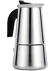 Mocha Pot,100ml/200ml/300ml/450ml Stainless Steel Mocha Pot,Moka Pot Coffee Maker,It Is Sturdy And Durable,For Using In Home Or Office Use