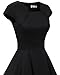 Homrain Women's 1950s Retro Vintage A-Line Cap Sleeve Cocktail Swing Party Dress