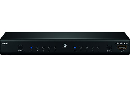 Clicktronic 60810-GB 4 In to 2 Out HDMI Matrix/Switch