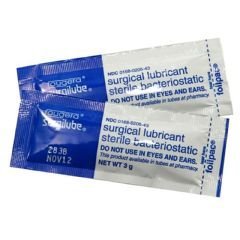 Surgilube Lubricating Jelly, 3 g Packet, Box of 144 (Surgical Lubricant sterile bacteriostatic)