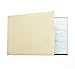 Business Check Binder for 3 On A Page Checks - 7 Ring Executive Binder with Stationary Storage Pouch, Calendar, Pen and Card Holders, Beige