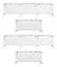 Solid Color White Shabby Chic Baby Crib Bumper Pad for Harper Collection by Sweet Jojo Designs