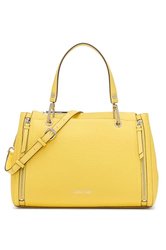 Calvin Klein Reyna Novelty Satchel, Pineapple, One Size