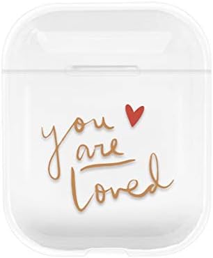 NANTE Accessories Cute PC Protective Cover Case Protective for Airpods 2/1 Earphone Headset Covers Key Chain Pouch Skin (D)