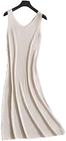 Zuomaレディース ベストワンピース ペンチコート アイスシルク感 ベストドレス ロング丈 スリム ストラップ ベスト 涼しげ Vネック 普段着 通勤 着痩せ 高弾力 激安 激安特価 送料無料 お出かけ