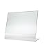 SOURCEONE.ORG 11 x 8.5 Slant Back Clear Acrylic Sign Holder Premium Landscape Ad Frame