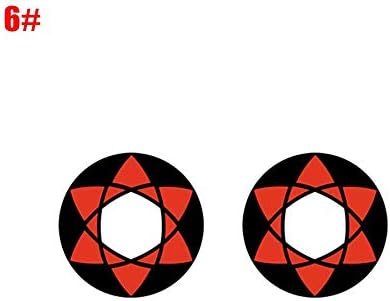 Colored contact lenses, cosplay Cartoon eyeball Pattern Large diameter cosply little devil Beauty eye charm Women Multicolor Contact Lenses Cosplay Eyes Charm Attractive Cosmetic Makeup Eye