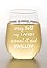 I Love to Wrap Both My Hands Around It and Swallow - Funny Stemless Wine Glass - Gag Gift for Women - Bachelorette Party - Evening Mug