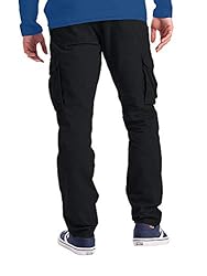 Mens Cargo Combat Work Pants 100% Cotton 6 Pockets