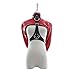 COSY-L Leather Bondage Strait Jacket – Female Fetish Open Breast Cupless Jacket Costume Top Women’s Restraint Straight Clothing BDSM Sexual Life,Redthumb 1
