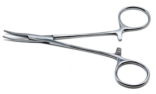 Mosquito Hemostat Curved Forcep 5" Locking Handle Surgical Picking Instruments - Thumbnail 2