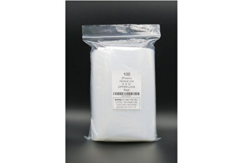 9x12 reclosable bags pack of 100
